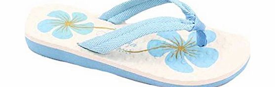 Ladies Summer Flat & Slim Sole Beach Flip Flop Sandals Size 4 to 8 UK (4 UK, Black & White)