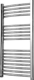 Flomasta, 1228[^]9904K Curved Curved Towel Radiator Chrome 900