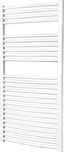 Flomasta, 1228[^]7947D Curved Ladder Towel Radiator White 1200