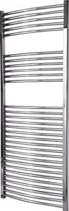 Flomasta, 1228[^]5245D Curved Towel Radiator Chrome 1500 x