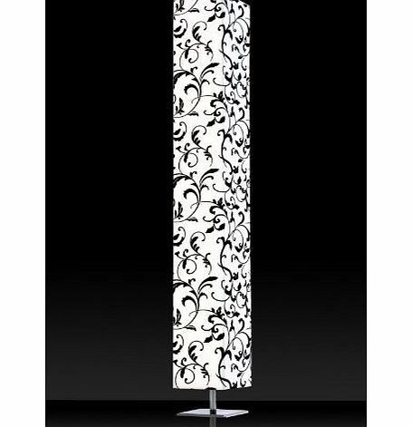 Floor Lamp Paris Floral with Velvet Print