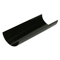 Half Round Gutter Black 112mm Pack of 6