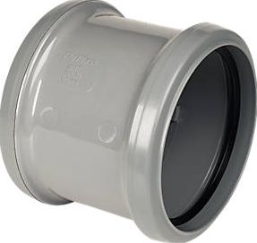 FloPlast, 1228[^]14551 SP105G Pipe Coupler Double Socket Grey