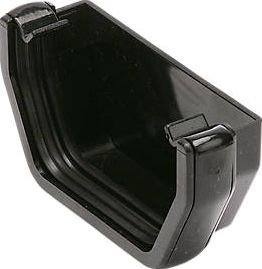 FloPlast, 1228[^]57351 Square Line Black External Stop End 57351