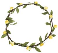 Hair Wreath - Mini Rose - Yellow