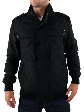 Black Jack Rock Check Zip Up Jacket