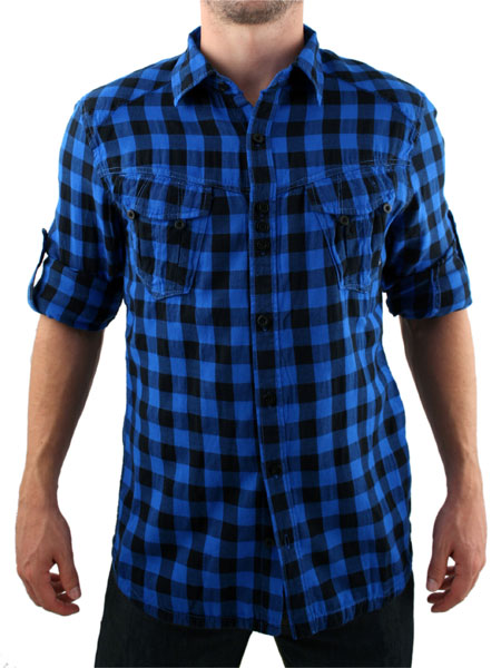 Electric Blue/Black Devil Beard Shirt