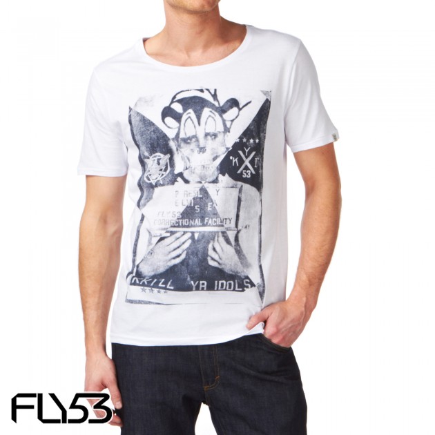 Mens Fly 53 Kill Your Idols T-Shirt - White