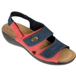 Fly Flot Female Clara Nubuck Upper Leather Lining Casual in NAVY MULTI