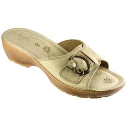 Fly Flot Female Kiera Leather Upper Leather Lining Comfort in Beige