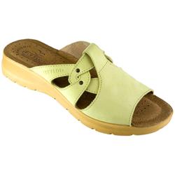 Fly Flot Female Matilda Leather Upper Leather Lining Adjustable in Lemon