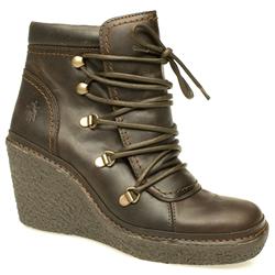 Female Voodo Ving Ankle Leather Upper Casual in Dark Brown