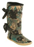 Sugar Morigami Tall Fur Bt Blk Floral Swea - 8 Uk