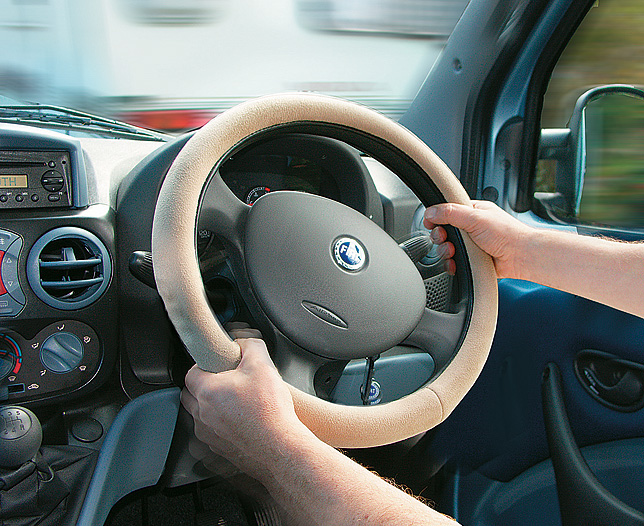 Foam Steering Wheel Cover - Black