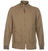 Sand Vintage Twill Harrington Jacket