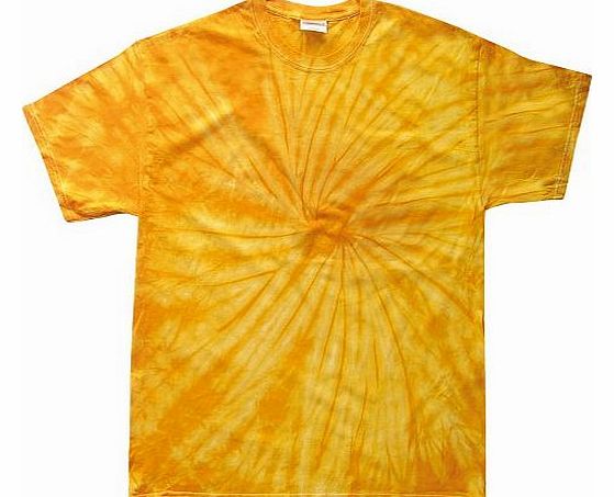 PLAIN (M - SPIDER GOLD) NEW PREMIUM TONAL SPIDER TIE DYE T SHIRT - Blank Novelty Boots Wellies Bestival Creamfields Global Gathering Reading the garden party glastonbury tickets Vintage retro top clot