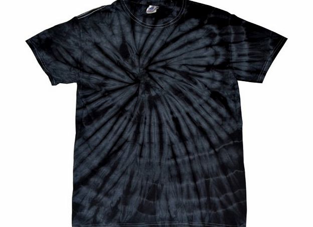 PLAIN (S - SPIDER BLACK) NEW PREMIUM TONAL SPIDER TIE DYE T SHIRT - Blank Novelty Boots Wellies Bestival Creamfields Global Gathering Reading the garden party glastonbury tickets Vintage retro top clo