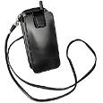 Fontanelli Black Leather Cellphone Holder