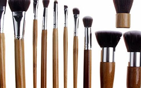 FOONEE Professional Bridal Women Cosmetic Makeup Brush Set Beauty Tools with Bag,Set of 11