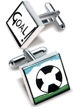 Football Goal Cufflinks