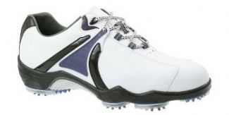 DRYJOYS PODS GOLF SHOES WHITE/BLACK/PURPLE 10.5