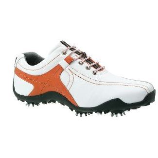 Footjoy GOLF ATHLETICS GOLF SHOES (WHITE/BURNT ORANGE) 8.5