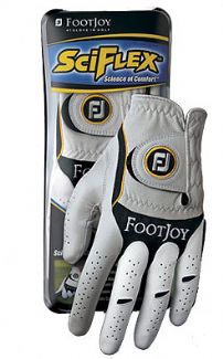 SCIFLEX MENS GOLF GLOVE Right Hand Player / White/Orange / Medium Large