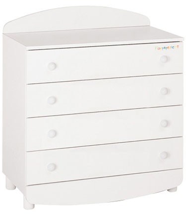 Bambino Legno Favola Four Drawer Chest in White