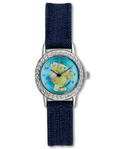 Forever Friends Girls Watch with Denim Strap