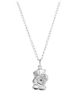 Friends Sterling Silver Diamond Set Bear