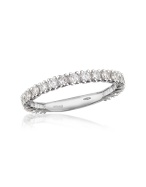 0.74 ct Diamond 18K Gold Eternity Band