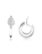 14K Gold Mini Spring Hoop Earrings