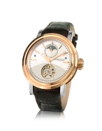 Forzieri Apollo - Men` Silver Dial Automatic Mechanical Dress Watch