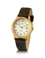 Forzieri Ballet - Womens Brown Croco Strap Dress Watch