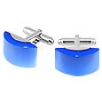 Forzieri Cat` eye - Blue Stone Curved Cufflinks