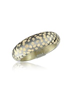 Chiselled 14K Black Flamed Gold Band Ring