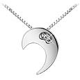 Diamond Moon 18K White Gold Necklace