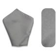 Forzieri Grey Silk Pocket Square