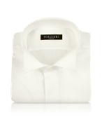 Ivory Wing Collar Formal Tuxedo Cotton Dress Shirt