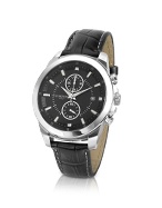 Forzieri Men` Stainless Steel Chrono Watch