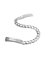 Mens Sterling Silver Chain Bracelet