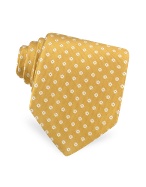 Forzieri Mini Daisy Floral Woven Silk Tie