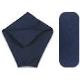 Forzieri Navy Blue Silk Pocket Square