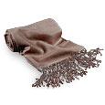 Taupe Pashmina and Silk Shawl