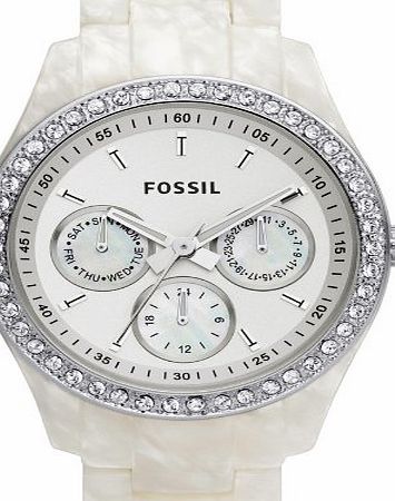 Fossil  Womens Quartz Watch Ladies Dress ES2790 with Plastic Strap