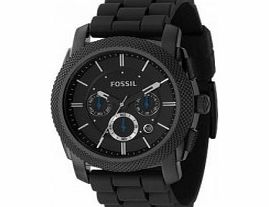 Fossil Mens Machine Chronograph Black Watch