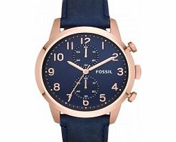 Fossil Mens Townsman Chronograph Navy Watch