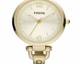 Fossil Womens Quartz Watch Georgia ES3084 with Metal Strap