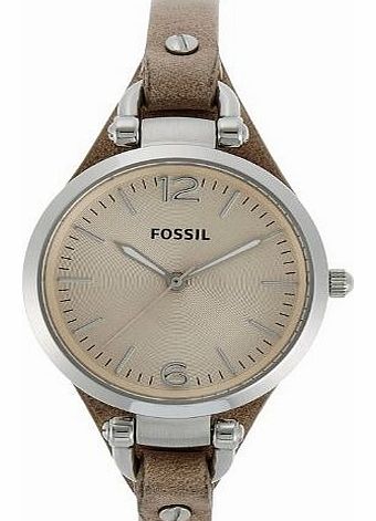 Fossil Womens Quartz Watch Ladies Dress ES2830 with Leather Strap