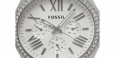 Fossil Womens Quartz Watch Retro Traveler AM4481 with Metal Strap